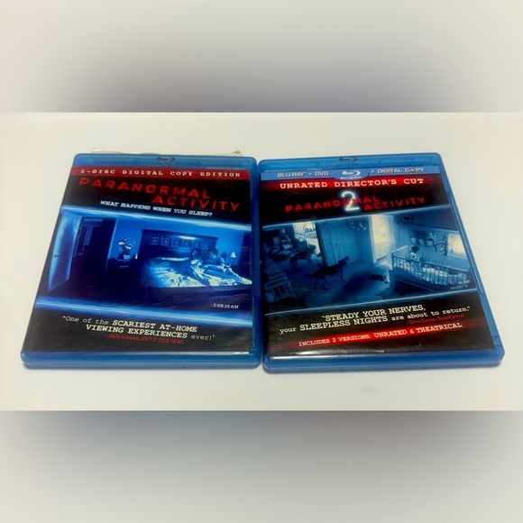 Paranormal Activity 1 & 2 Bundle Blu-ray/DVD/Digital Code combo - Picture 1 of 7